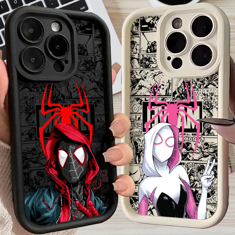 Phone Cases Iphone 15 Pro Max - Coque Spiderman Miles Morales Gwen Marvel