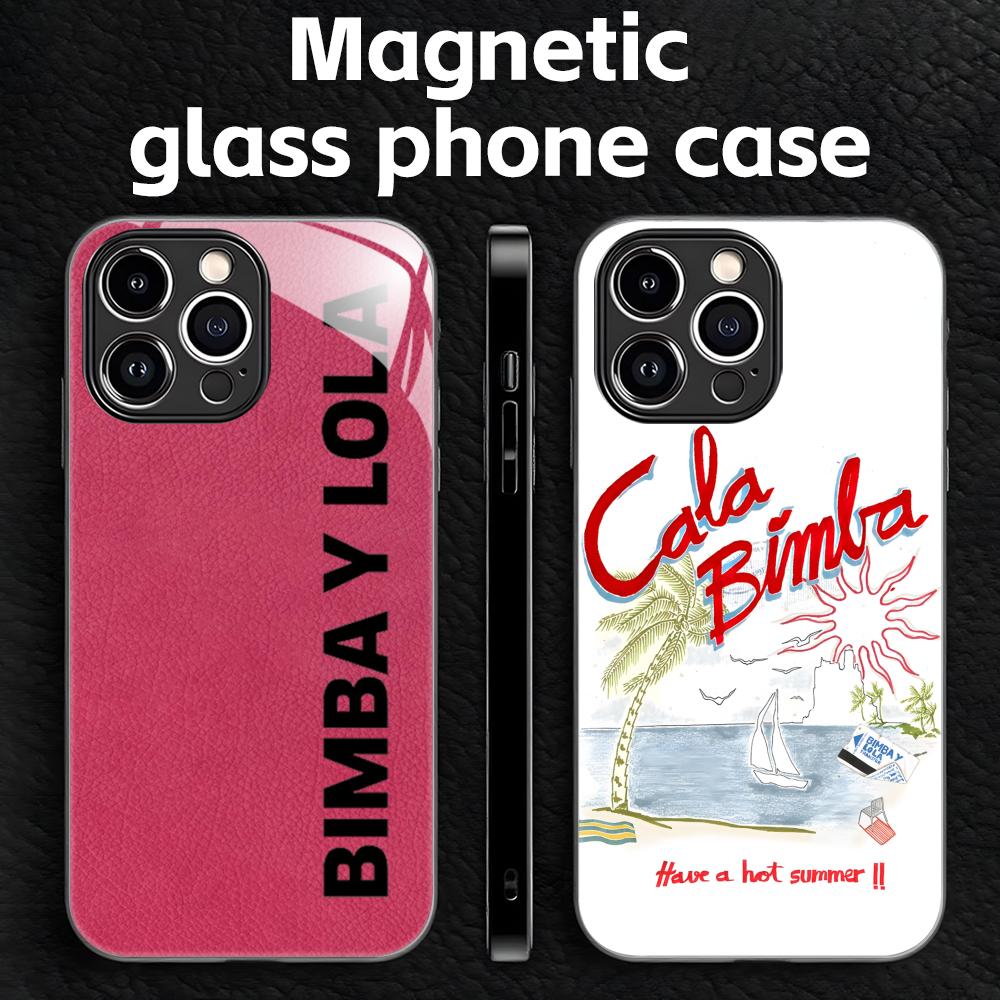 Phone Cases Brand - Coque de téléphone en verre magnétique