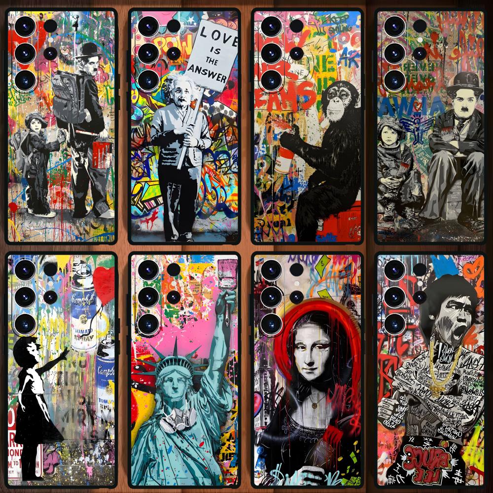 Phone Cases Art - Banksy Graffiti Art coque de téléphone
