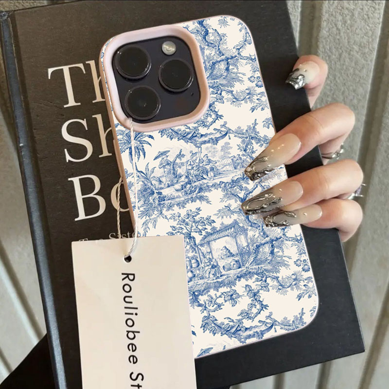 Phone Cases Blue - Coque de téléphone en porcelaine bleue