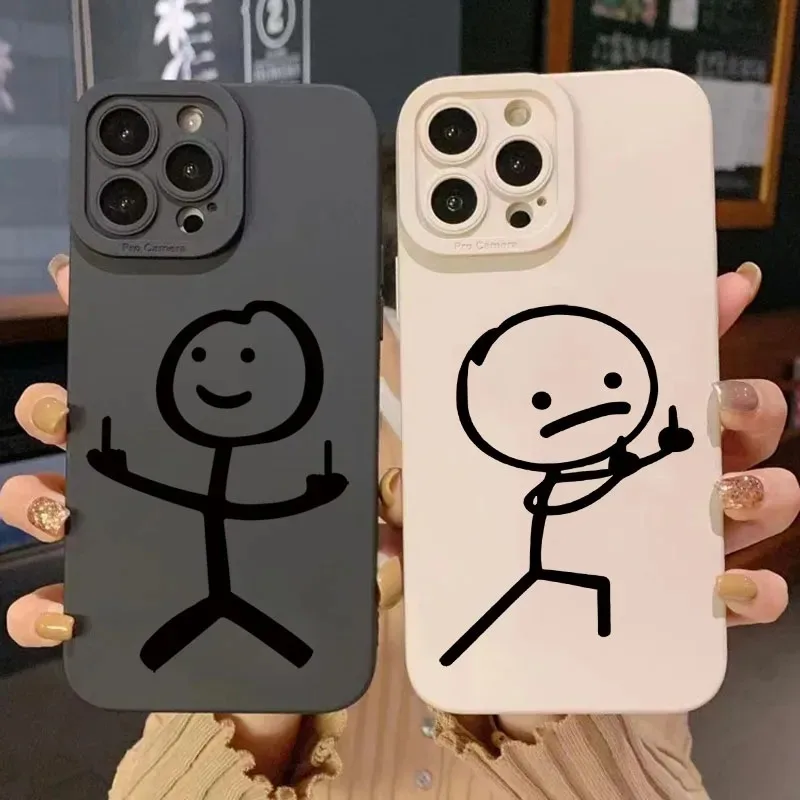 Phone Cases Cute Iphone 13 - Coque de téléphone en silicone mat