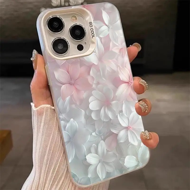 Phone Cases Unique - Coque Fleur Rose Antichoc avec Protection