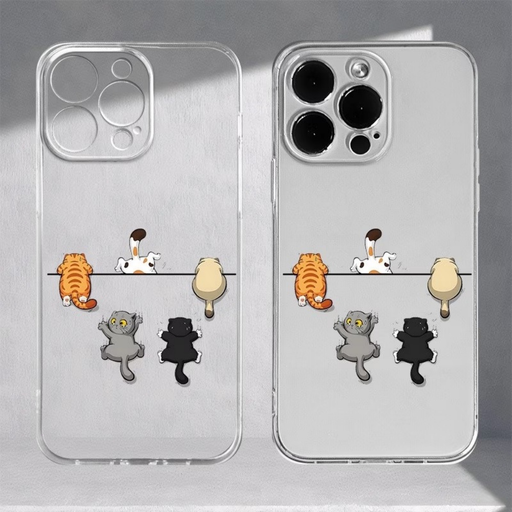 Phone Cases Cute Iphone 13 - Coque de téléphone motif cinq chats
