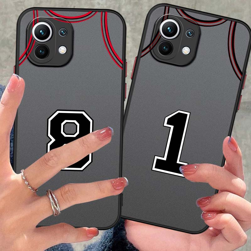 Phone Cases Jersey - Coque de téléphone givrée avec numéro