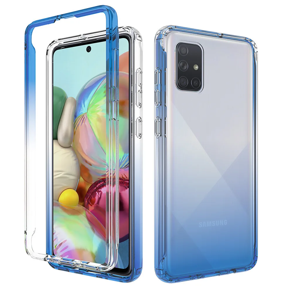 Phone Cases Uae - Étui transparent couleur bonbon pour Samsung