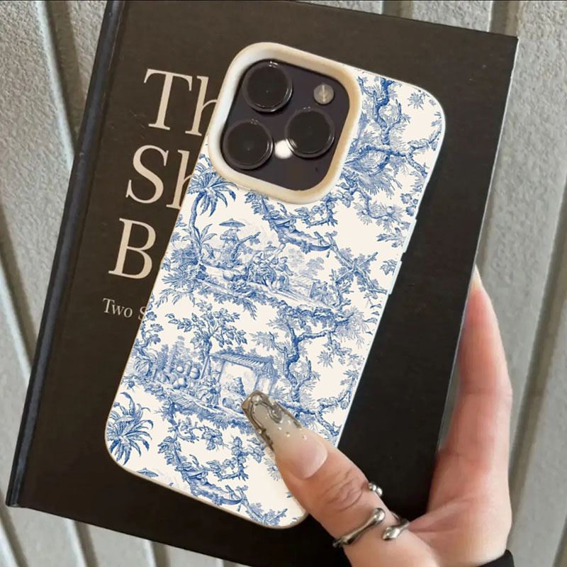 Coque de téléphone en porcelai - Phone Cases Blue avis et prix