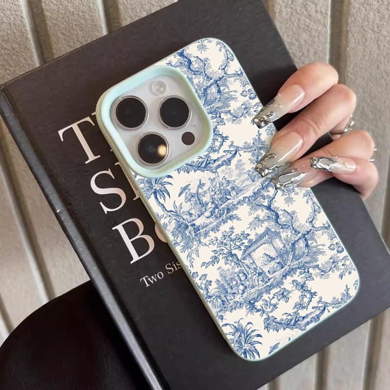 Coque de téléphone en porcelai - Phone Cases Blue avis et prix