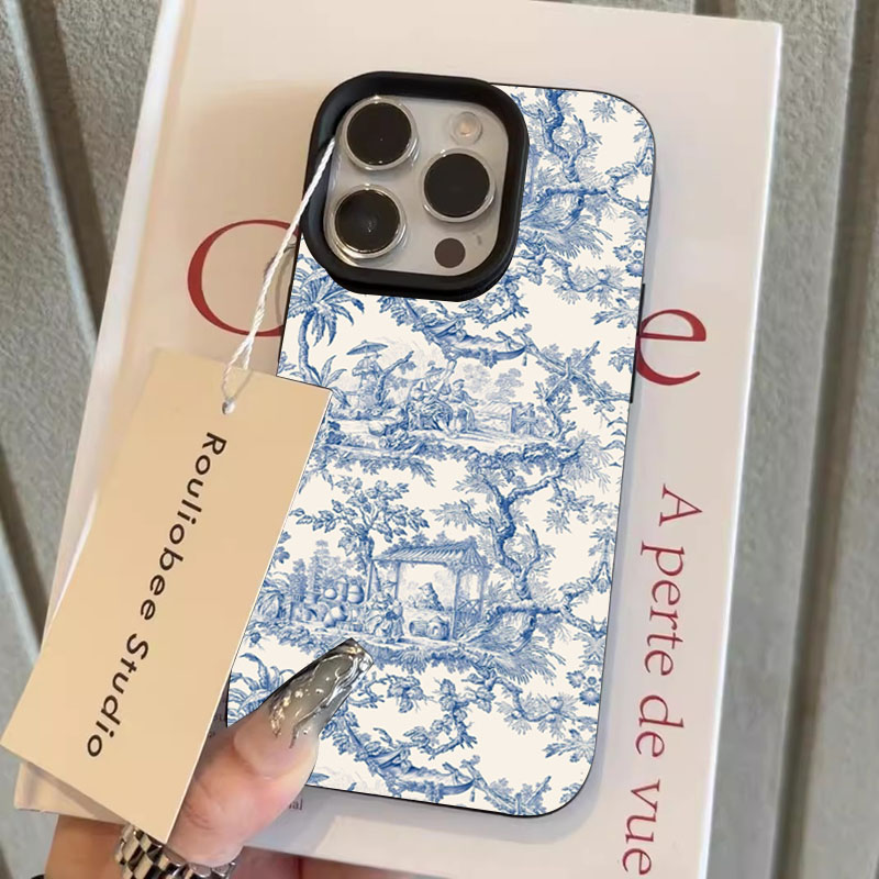 Coque de téléphone en porcelai - Phone Cases Blue avis et prix
