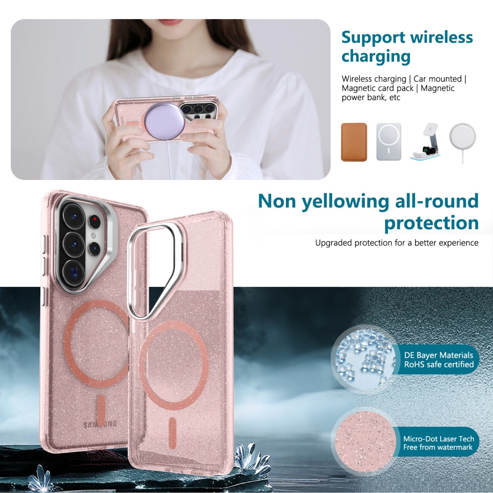 Étui transparent à paillettes  - Military Grade Case avis et prix