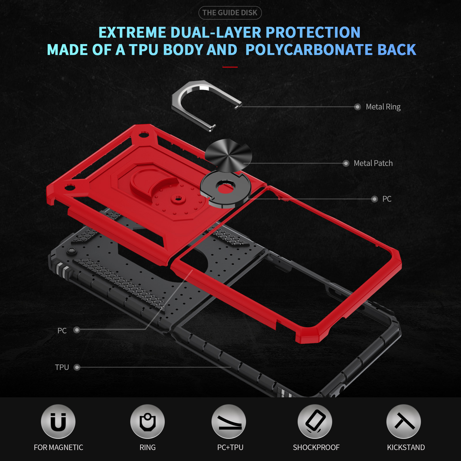 Coque de téléphone antichoc de - Military Grade Case avis et prix