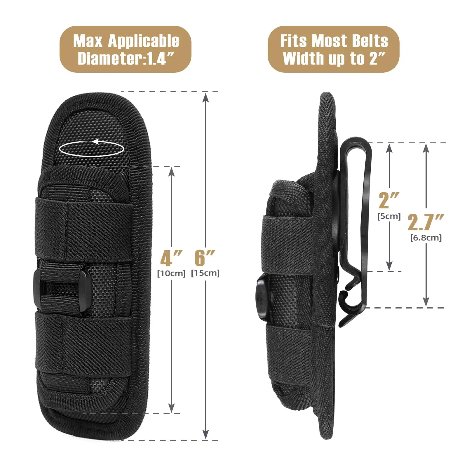 Housse de lampe de poche tacti - Military Grade Case avis et prix