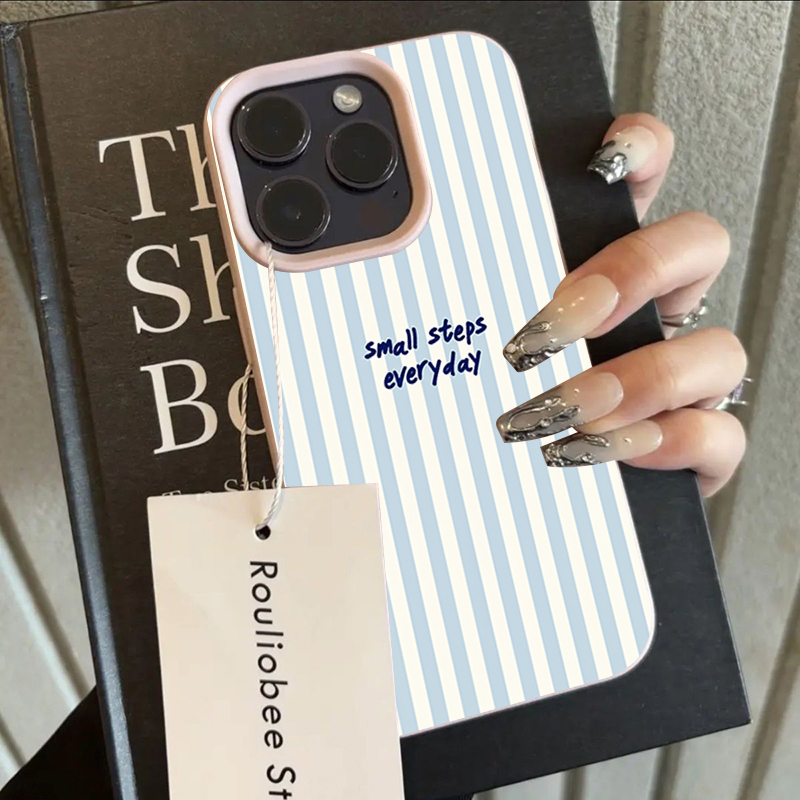 Coque rayée bleue et blanche p - Phone Cases Blue avis et prix