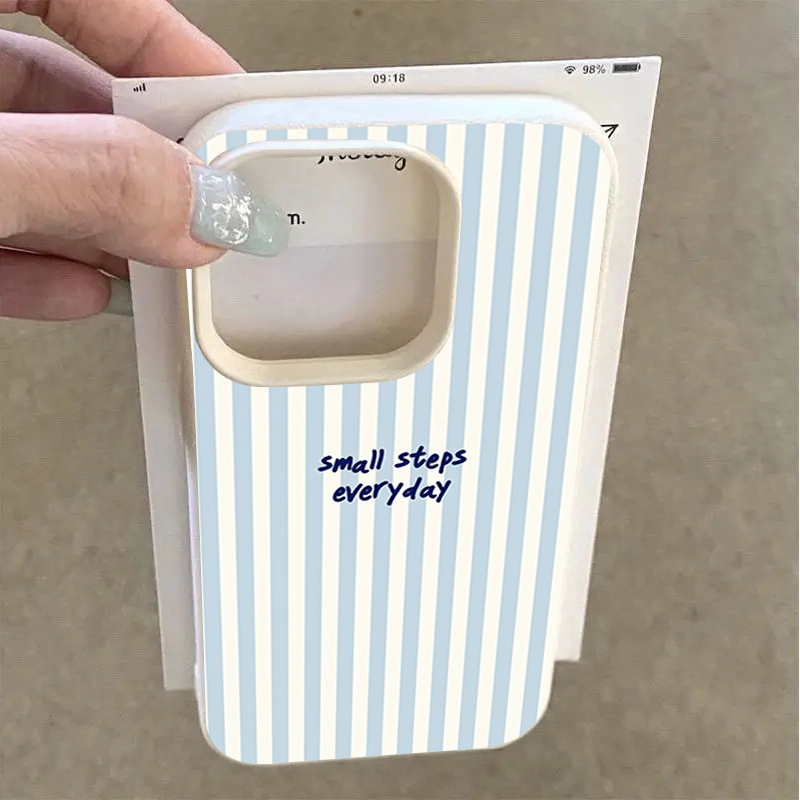 Coque rayée bleue et blanche p - Phone Cases Blue avis et prix